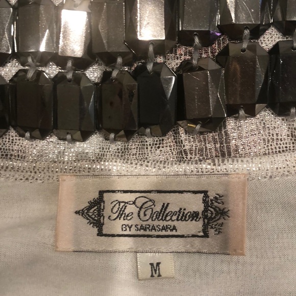 The Collection by SaraSara Silver Bling Mini Dress - Picture 8 of 8